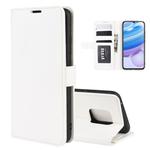 For Xiaomi Redmi 10X Pro 5G/10X 5G R64 Texture Single Horizontal Flip Protective Case with Holder & Card Slots & Wallet& Photo Frame(White)