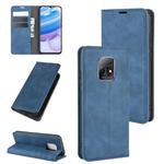 For Xiaomi Redmi 10X Pro 5G/10X 5G Retro-skin Business Magnetic Suction Leather Case with Holder & Card Slots & Wallet(Dark Blue)