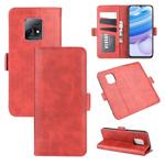 For Xiaomi Redmi 10X Pro 5G/10X 5G Dual-side Magnetic Buckle Horizontal Flip Leather Case with Holder & Card Slots & Wallet(Red)