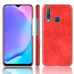 Shockproof Litchi Texture PC + PU Case For vivo Y17 / Y3(Red)