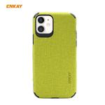 For iPhone 11 ENKAY ENK-PC031 Business Series Denim Texture PU Leather + TPU Soft Slim Case Cover(Green)