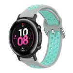 20mm For Huami Amazfit GTS / Samsung Galaxy Watch Active 2 / Huawei Watch GT2 42MM Inner Buckle Silicone Watch Band(Grey duck)