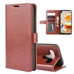 For LG K61 R64 Texture Single Horizontal Flip Protective Case with Holder & Card Slots & Wallet& Photo Frame(Brown)