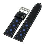 22mm For huawei watch GT2e / GT / GT2 46mm Hollow Leather Watch Band(Blue)