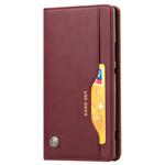 Knead Skin Texture Horizontal Flip Leather Case for Sony Xperia XA2 Ultra, with Photo Frame & Holder & Card Slots & Wallet(Wine Red)