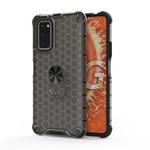 For Huawei Honor V30 / V30 Pro Shockproof Honeycomb PC + TPU Ring Holder Protection Case(Grey)