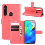 For Motorola Moto G Power Litchi Texture Horizontal Flip Protective Case with Holder & Card Slots & Wallet(Red)