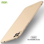 For Xiaomi Mi 10 Lite MOFI Frosted PC Ultra-thin Hard Case(Gold)
