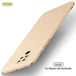 For Xiaomi Redmi 10X 4G MOFI Frosted PC Ultra-thin Hard Case(Gold)