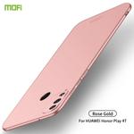 For Huawei Honor Play 4T MOFI Frosted PC Ultra-thin Hard Case(Rose gold)