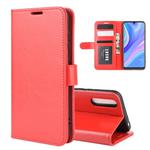 For Huawei Y8p/Enjoy 10s R64 Texture Single Horizontal Flip Protective Case with Holder & Card Slots & Wallet& Photo Frame(Red)