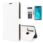 For Huawei Honor 9X Lite R64 Texture Single Horizontal Flip Protective Case with Holder & Card Slots & Wallet& Photo Frame(White)