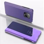 For Xiaomi Redmi 10X Pro 5G  Plated Mirror Horizontal Flip Leather Case with Holder(Purple Blue)