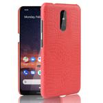 Shockproof Crocodile Texture PC + PU Case For Nokia 3.2(Red)