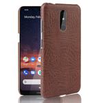 Shockproof Crocodile Texture PC + PU Case For Nokia 3.2(Brown)