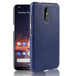 Shockproof Crocodile Texture PC + PU Case For Nokia 3.2(Blue)