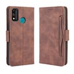 For Huawei Honor 9X Lite  Wallet Style Skin Feel Calf Pattern Leather Case ，with Separate Card Slot(Brown)