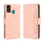 For Huawei Honor 9X Lite  Wallet Style Skin Feel Calf Pattern Leather Case ，with Separate Card Slot(Pink)