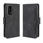 For Huawei P40 Pro+/P40 Pro Plus Wallet Style Skin Feel Calf Pattern Leather Case ，with Separate Card Slot(Black)