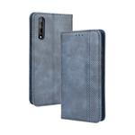 For Huawei P Smart S/Y8p/Enjoy 10S Magnetic Buckle Retro Crazy Horse Texture Horizontal Flip Leather Case  , with Holder & Card Slots & Photo Frame(Blue)