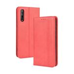 For Huawei P Smart S/Y8p/Enjoy 10S Magnetic Buckle Retro Crazy Horse Texture Horizontal Flip Leather Case  , with Holder & Card Slots & Photo Frame(Red)