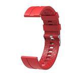 Suitable For Xiaomi Haylou Solar Watch Silicone Watch Band, Length: 21cm(red)