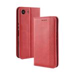 Magnetic Buckle Retro Crazy Horse Texture Horizontal Flip Leather Case for Sony Xperia ACE SO-02L, with Holder & Card Slots & Photo Frame(Red)