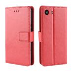 Retro Crazy Horse Texture Horizontal Flip Leather Case for Sony Xperia ACE SO-02L, with Holder & Card Slots & Photo Frame(Red)