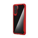 For Huawei Nove 7 SE Transparent PC + TPU Full Coverage Shockproof Protective Case(Red)