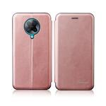 For Xiaomi Redmi K30 Pro / Redmi K30 Pro Zoom Poco F2 Pro Integrated Electricity Pressing Retro Texture Magnetic TPU+PU Leather Case with Card Slot & Holder(Rose Gold)