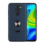 For Xiaomi Redmi 10X & Note 9 360 Rotary Multifunctional Stent PC+TPU Case with Magnetic Invisible Holder(Navy Blue)