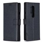 For OnePlus 8 Pro Litchi Texture Horizontal Flip Leather Case with Holder & Card Slots & Wallet & Photo Frame(Black)