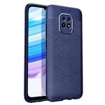 For Xiaomi Redmi 10X 5G Litchi Texture TPU Shockproof Case(Navy Blue)