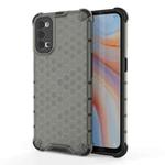 For OPPO Reno 4 Pro Shockproof Honeycomb PC + TPU Case(Grey)