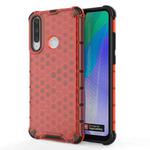 For Huawei Y6P  Shockproof Honeycomb PC + TPU Case(Red)