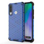 For Huawei Y6P  Shockproof Honeycomb PC + TPU Case(Blue)