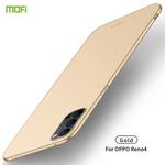 For OPPO Reno4 MOFI Frosted PC Ultra-thin Hard Case(Gold)