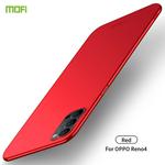 For OPPO Reno4 MOFI Frosted PC Ultra-thin Hard Case(Red)