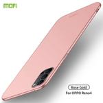 For OPPO Reno4 MOFI Frosted PC Ultra-thin Hard Case(Rose Gold)