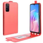 For Huawei Enjoy Z 5G R64 Texture Single Vertical Flip Leather Protective Case with Card Slots & Photo Frame(Red)