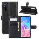 For Huawei Enjoy Z 5G Litchi Texture Horizontal Flip Protective Case with Holder & Card Slots & Wallet(Black)