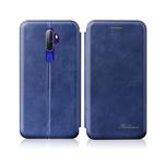 For OPPO A52 / A72 / A92 Integrated Electricity Pressing Retro Texture Magnetic TPU+PU Leather Case with Card Slot & Holder(Blue)