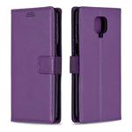 For Xiaomi Redmi Note 9 Pro / Note 9s / Note 9 Pro Max Litchi Texture Horizontal Flip Leather Case with Holder & Card Slots & Wallet & Photo Frame(Purple)