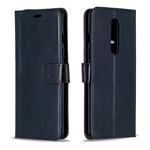 For OnePlus 8 Crazy Horse Texture Horizontal Flip Leather Case with Holder & Card Slots & Wallet & Photo Frame(Black)