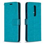 For OnePlus 8 Crazy Horse Texture Horizontal Flip Leather Case with Holder & Card Slots & Wallet & Photo Frame(Blue)