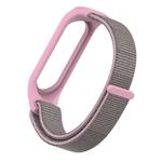 For Xiaomi Mi Band 5/4/3 Texture Case Hook and Loop Fastener Watch Band(Silt)