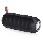 NewRixing NR-3025L Portable Stereo Wireless Bluetooth Speaker with LED Flashlight & TF Card Slot & FM, Built-in Microphone(Black)