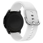 22mm For Huawei Watch GT2e/GT/GT2 46MM Color Buckle Silicone Watch Band (White)