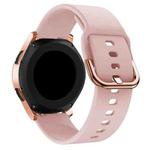 20mm For Huawei Watch GT2 42MM / Amazfit BipS 2 Youth Version Color Buckle Silicone Watch Band(Pink)