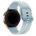 20mm For Huawei Watch GT2 42MM / Amazfit BipS 2 Youth Version Color Buckle Silicone Watch Band(Light Blue)